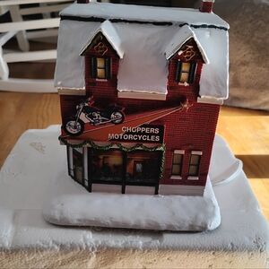 Hawthorne Village Firefighter Christmas Village Chopper Shop